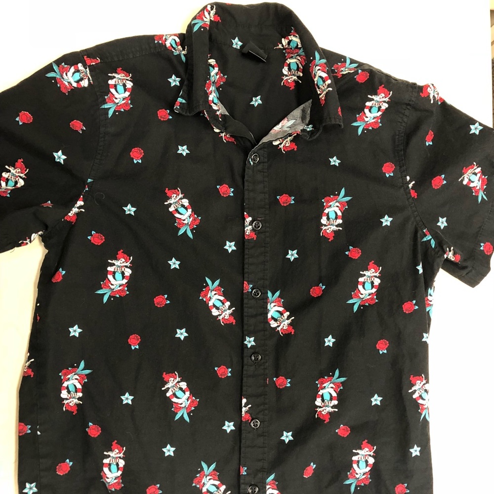 Disney the Little Mermaid Hawaiian Large Shirt